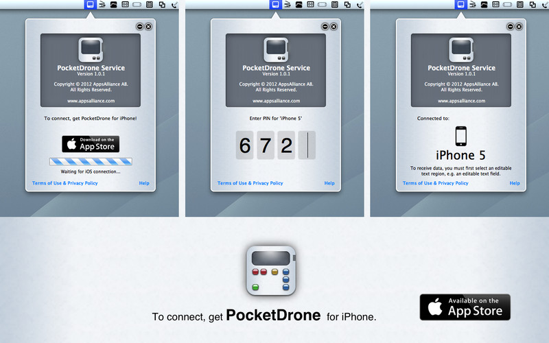 PocketDrone [Service] 1.0 : PocketDrone [Service] screenshot