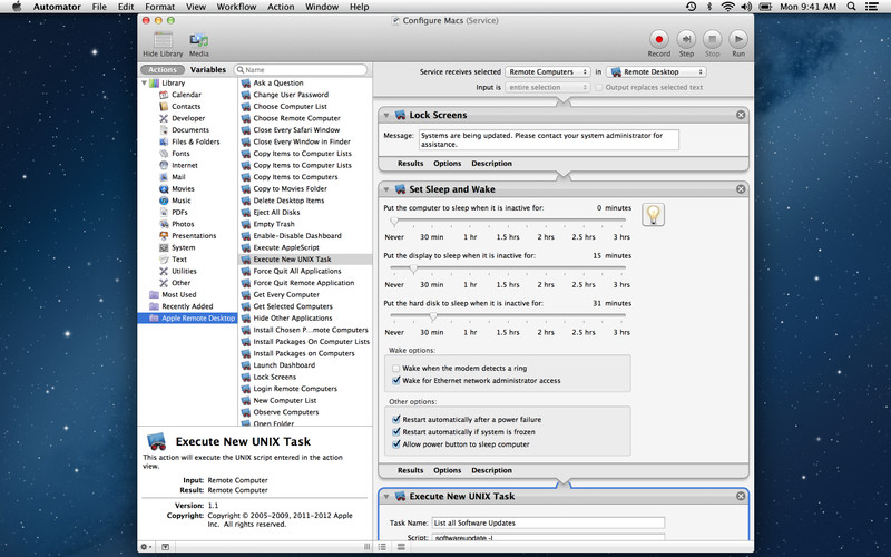 Apple Remote Desktop 3.6 : Apple Remote Desktop screenshot
