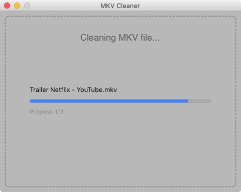 MKV Cleaner 1.0 : Cleaning MKV