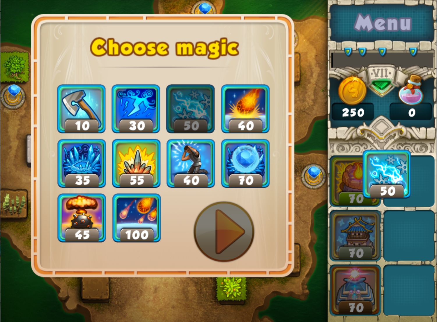 Treasure Defense 1.0 : Magic select