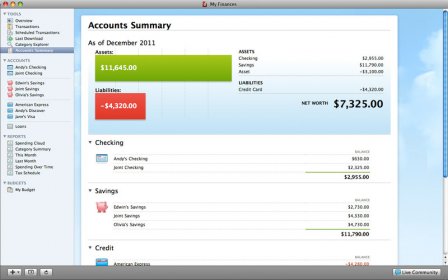 quicken for mac show balance