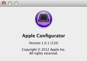 Apple Configurator 1.0 : About window