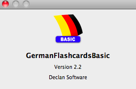 German FlashCards BASIC 2.2 : Program version