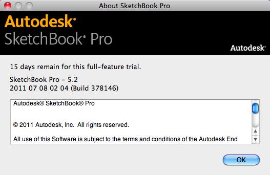 SketchBookPro 5.2 : About