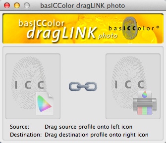 basICColor dragLINK photo 1.1 : Main window