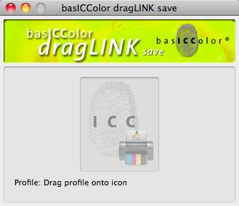 basICColor dragLINK save 1.0 : Main Window
