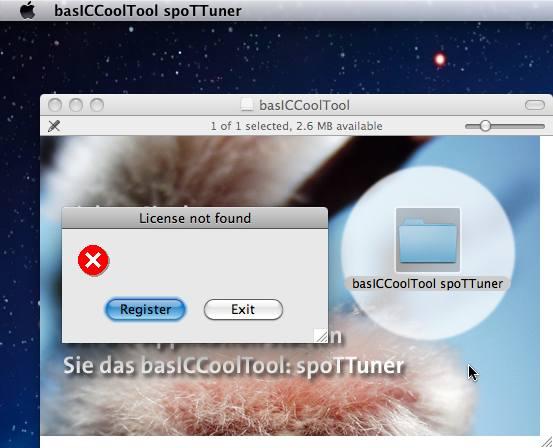 basICCoolTool spoTTuner 1.0 : Main Window