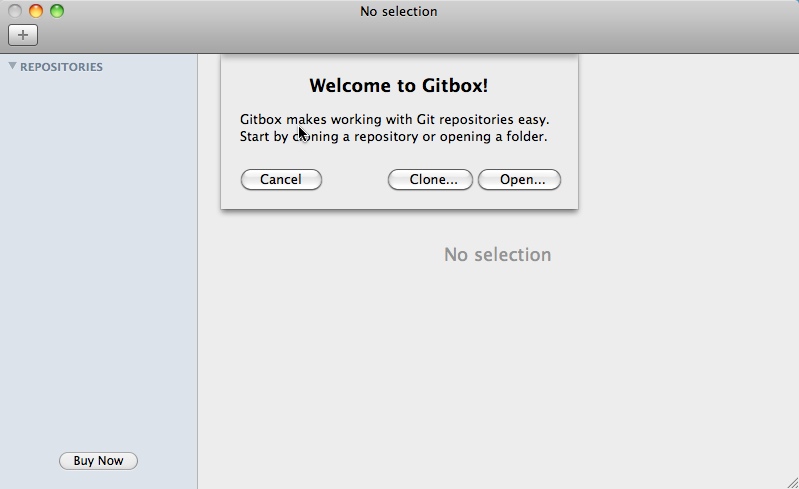 Gitbox 1.6 : Main window