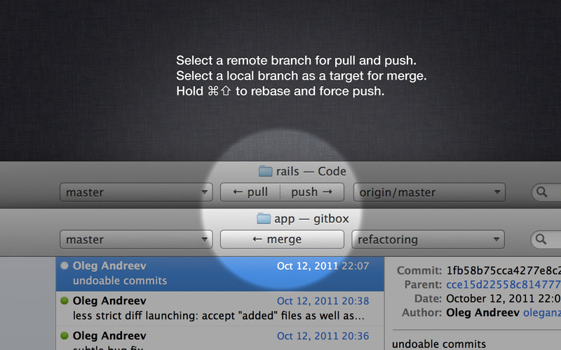 Gitbox 1.6 : Gitbox screenshot