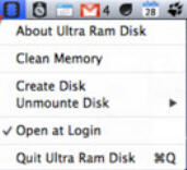 Ultra Ram Disk : Main Window