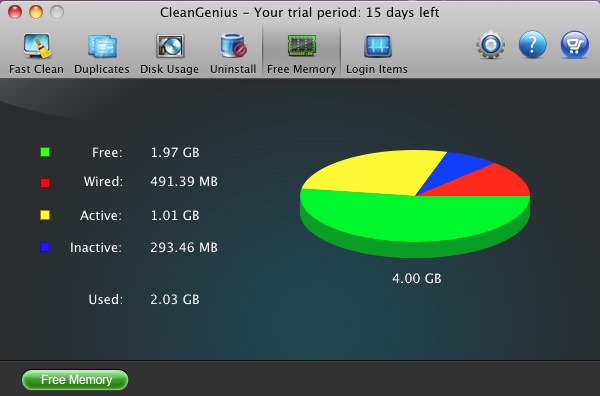 CleanGenius 3.0 beta : Memory
