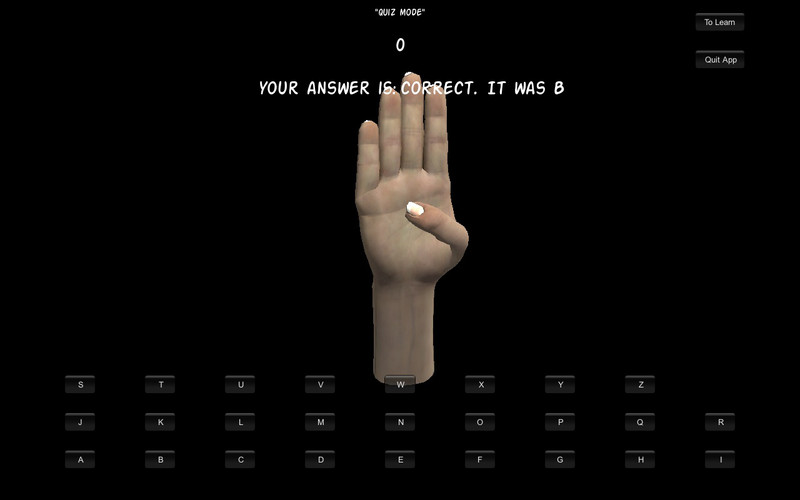 American Sign Language Alphabet in 3D 1.0 : American Sign Language Alphabet in 3D screenshot