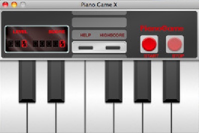 Piano Game X 1.0 : Main window