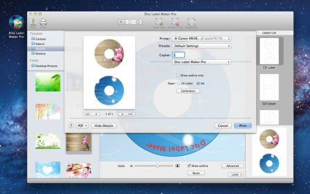 Disc Label Maker Pro screenshot