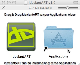 ideviantART 1.0 : Main window