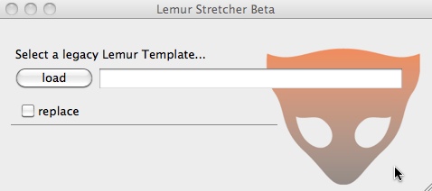 Lemur Stretcher Beta 1.6 beta : Main window