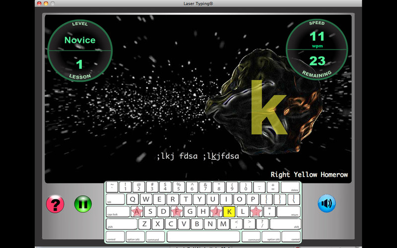 Laser Typing 1.0 : Laser Typing screenshot