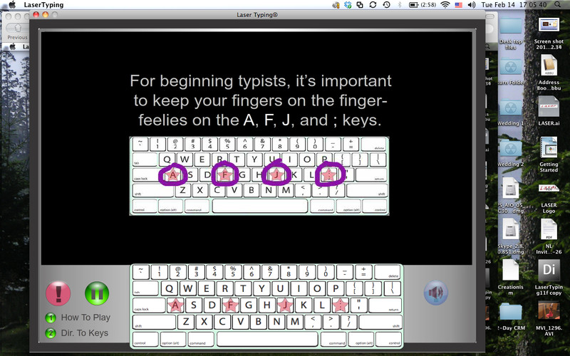 Laser Typing 1.0 : Laser Typing screenshot