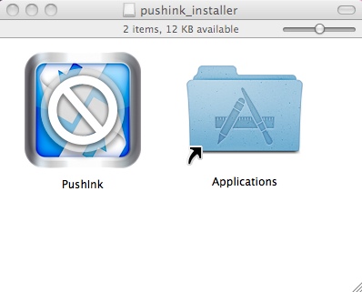 PushInk 1.0 : Main window