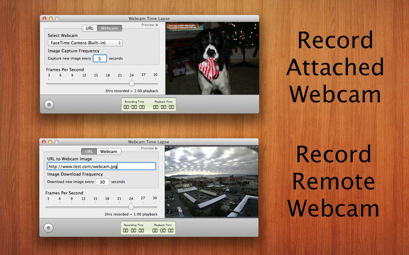 Webcam Time Lapse 1.2 : Main window