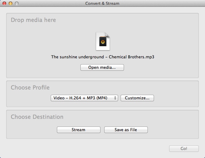 VLC media player 2.1 : Converting Files