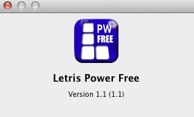 Letris Power FREE: Word puzzle game 1.1 : About window