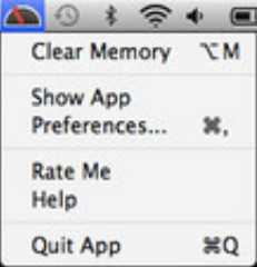 Clear Memory 1.0 : Main window