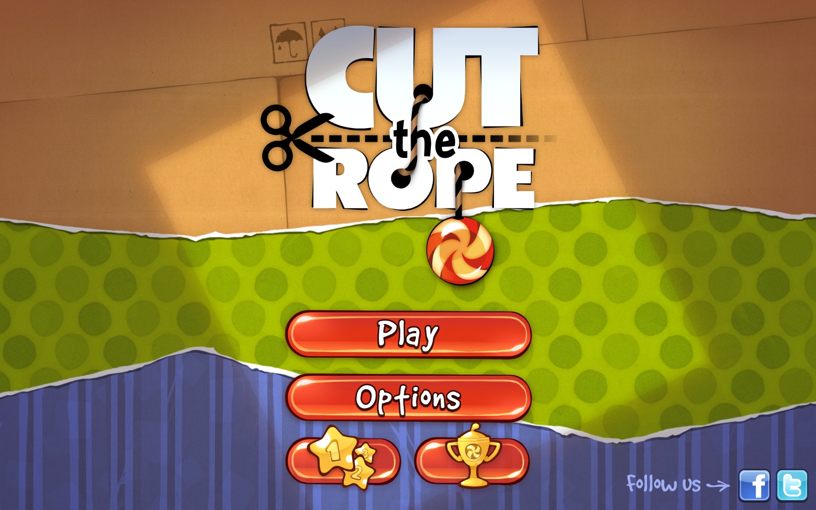 Cut the Rope : Main menu