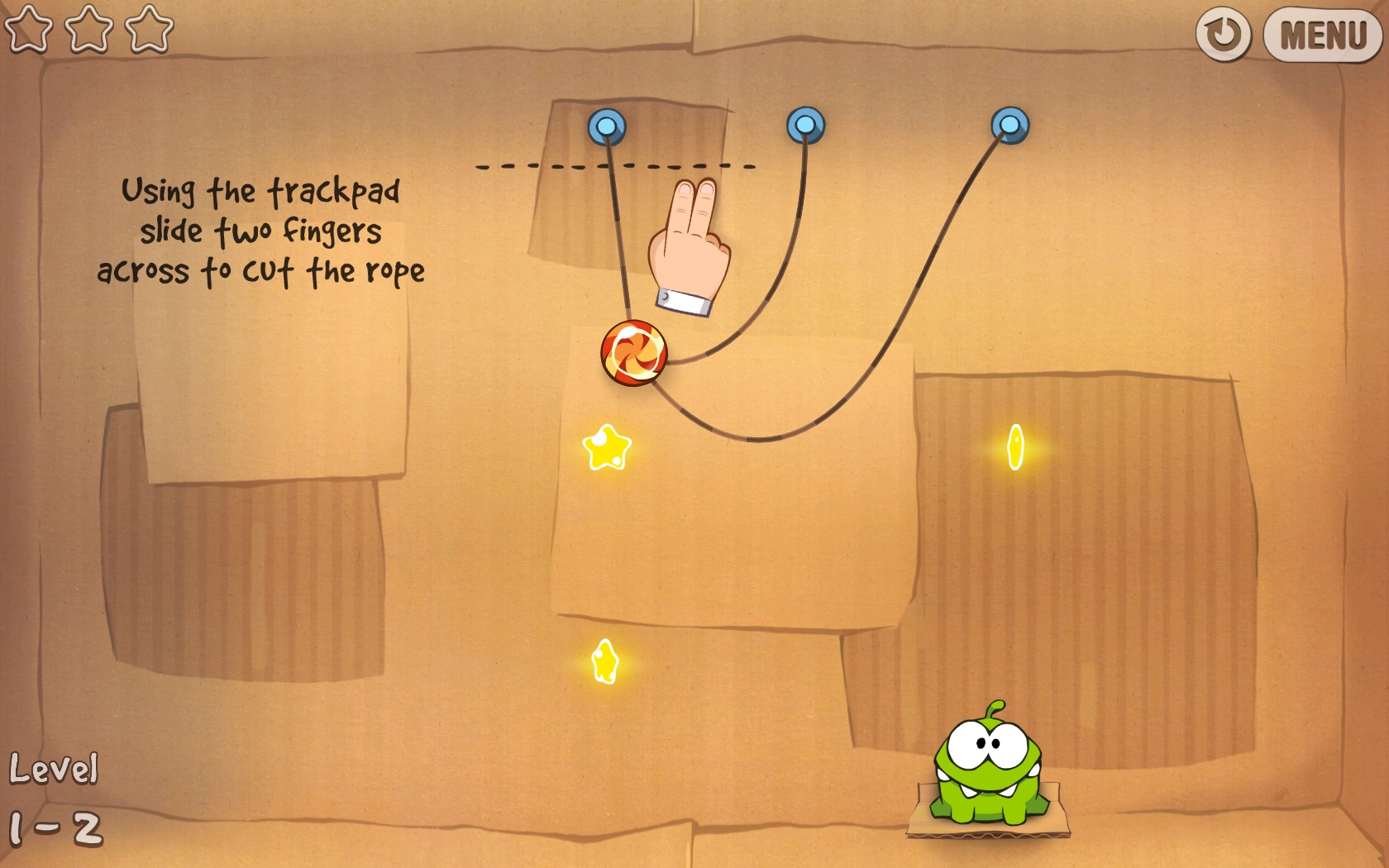 Cut the Rope : Gameplay