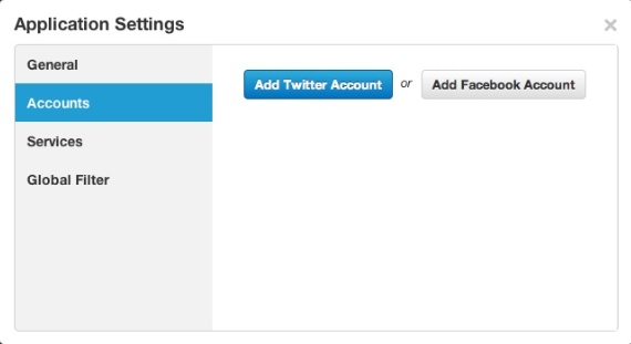 TweetDeck by Twitter 1.3 : Application settings