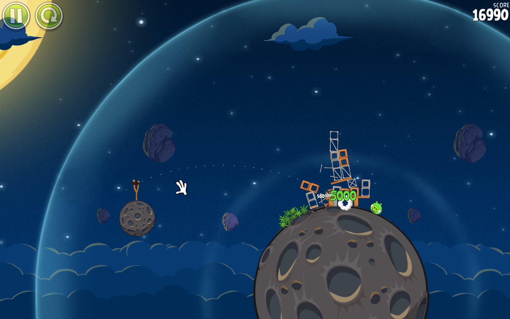 Angry Birds Space : Different level