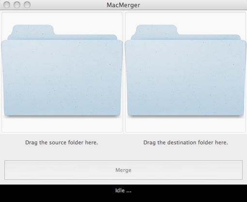 MacMerger 1.0 : Main window