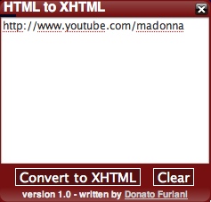 Embedded Flash in XHTML 1.0 : Main window