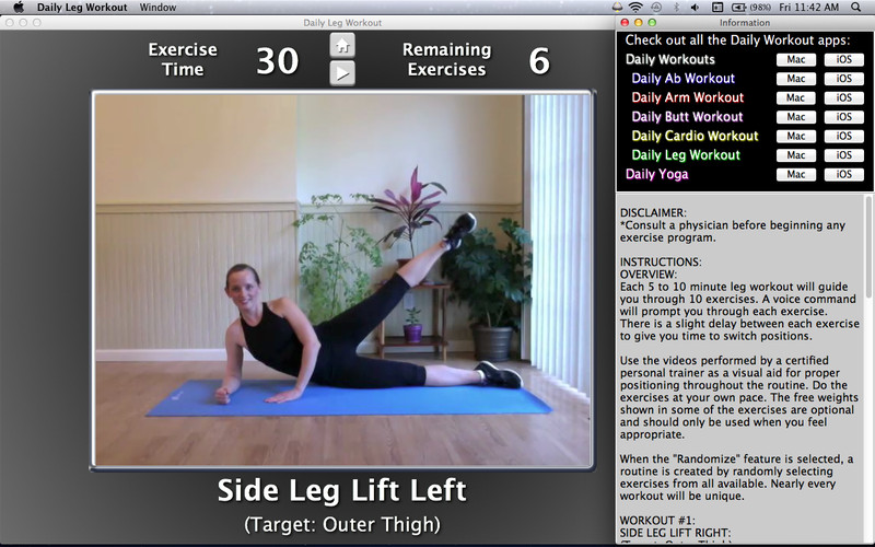 Daily Leg Workout 2.1 : Daily Leg Workout screenshot