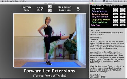 Daily Leg Workout screenshot