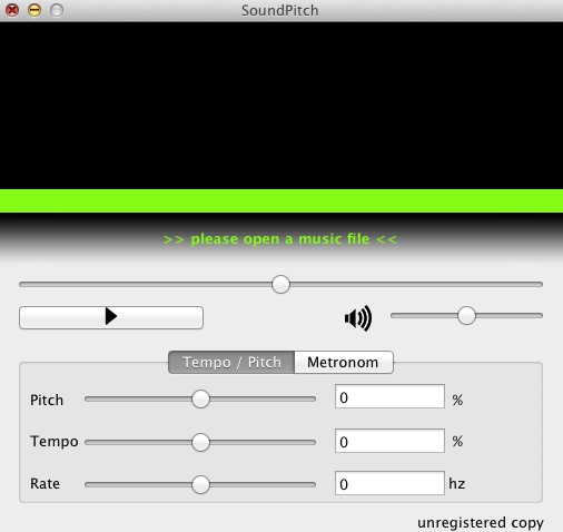 SoundPitch 1.1 : Main window