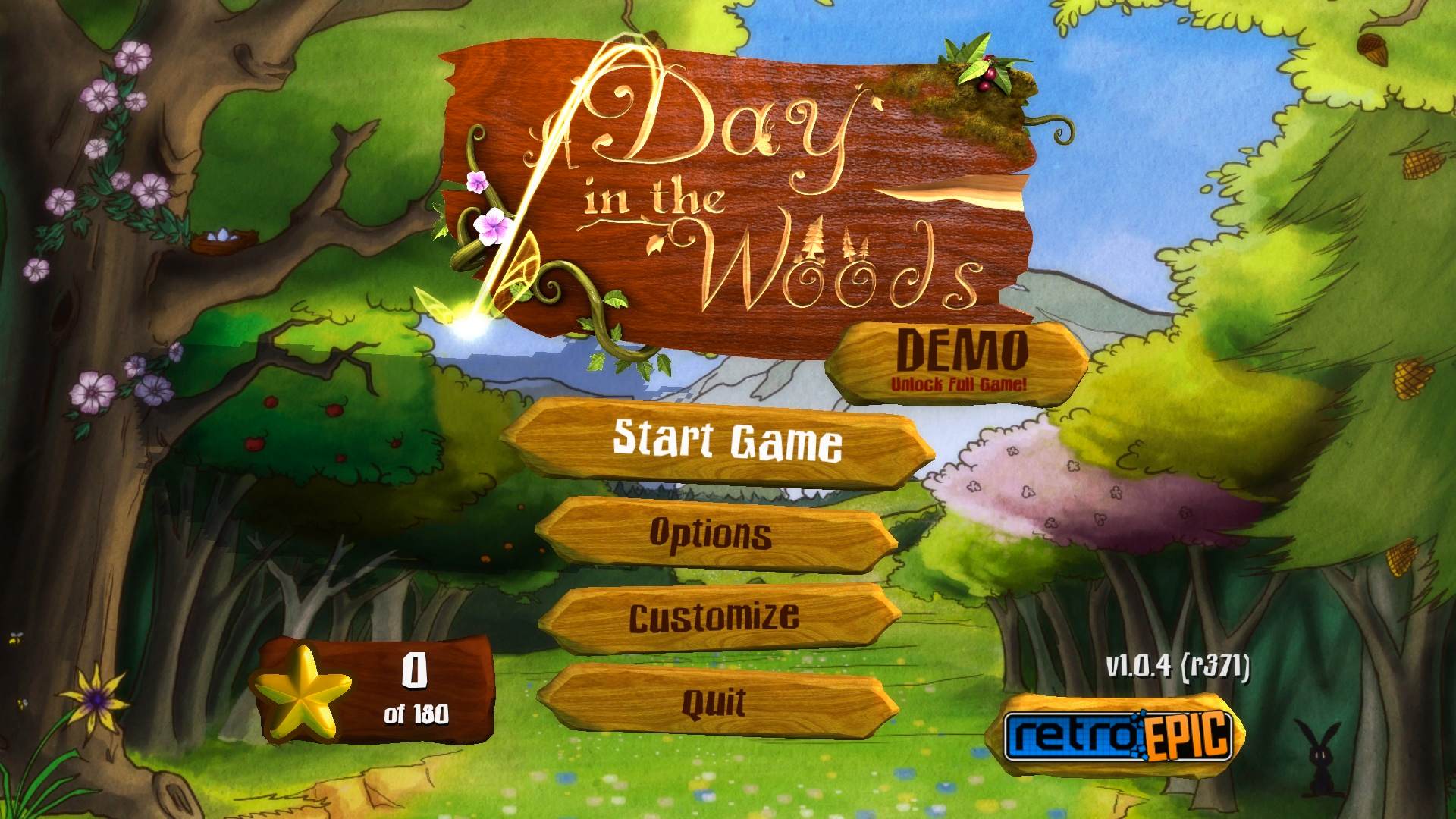 A Day In The Woods 1.0 : Main menu