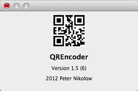QREncoder 1.5 : About Window