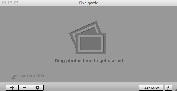 Pixelgarde 1.0 : Main window