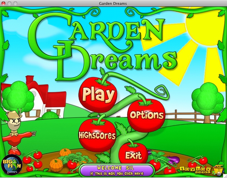 Garden Dreams 1.0 : Main menu