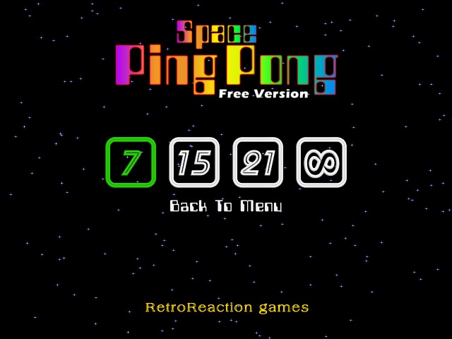 Space PingPong 1.0 : Target score