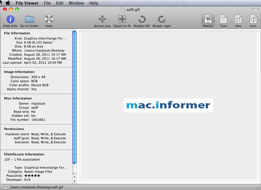 File Viewer 1.0 : Main Window