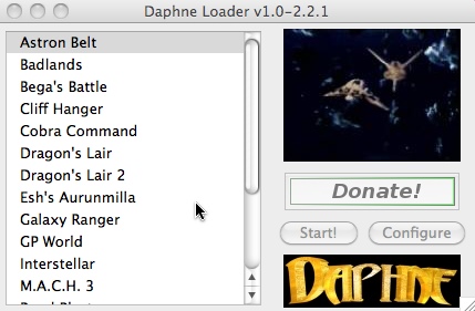 Daphne Loader 1.0 : Main window