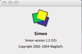 Simon 1.2 : About Window