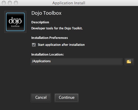 DojoToolbox 1.0 : Main window