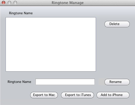 3herosoft iPhone Ringtone Maker 1.2 : Ringtone manager