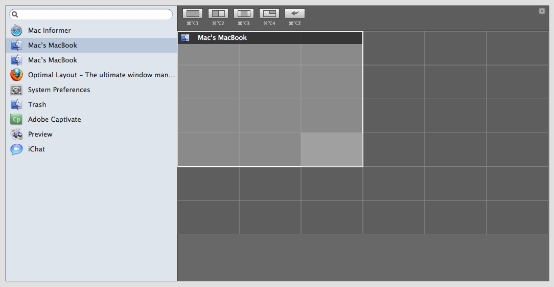 Optimal Layout 2.2 : Select Position On The Screen