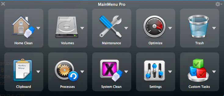 MainMenu Pro 3.1 : Main window