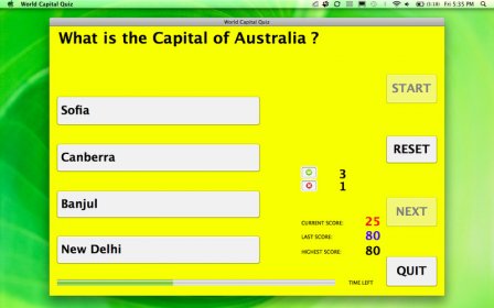 World Capital Quiz screenshot