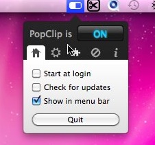 PopClip 1.3 : General Settings